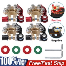 2Pair Car Battery Terminal Connectors Quick Release Disconnect Positive Negative