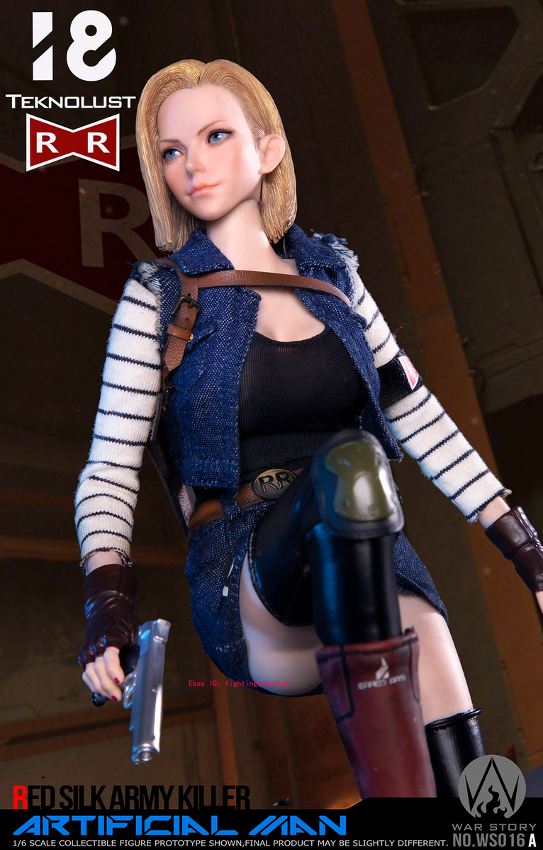 WAR STORY WS016A Dragon Ball Android 18 1/6 Female Action Figure