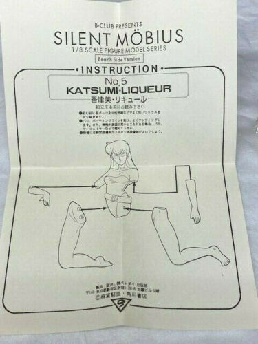 Kit Modellismo PVC Silent Mobius 1/8 Giappone NUOVO Liquore Katsumi RARO - Foto 4 di 5