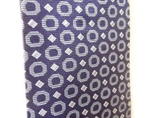 Vintage Tommy Hilfiger Silk Tie All Over Print Geometric Made In USA Blue NEW