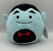 Squishmallow 8" Drake Dracula Soft Black Blue Halloween Plush