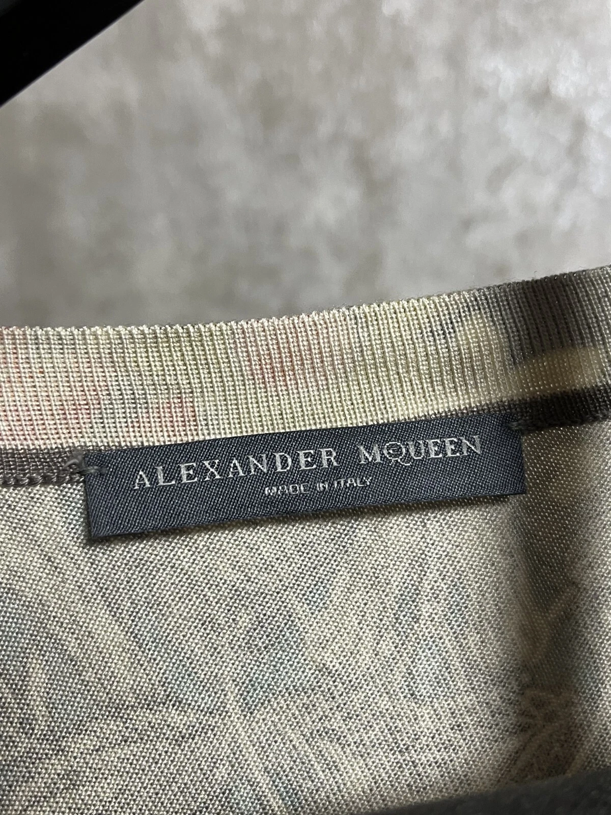 Abito Alexander McQueen in seta con stampa floreale maniche a 3 4
