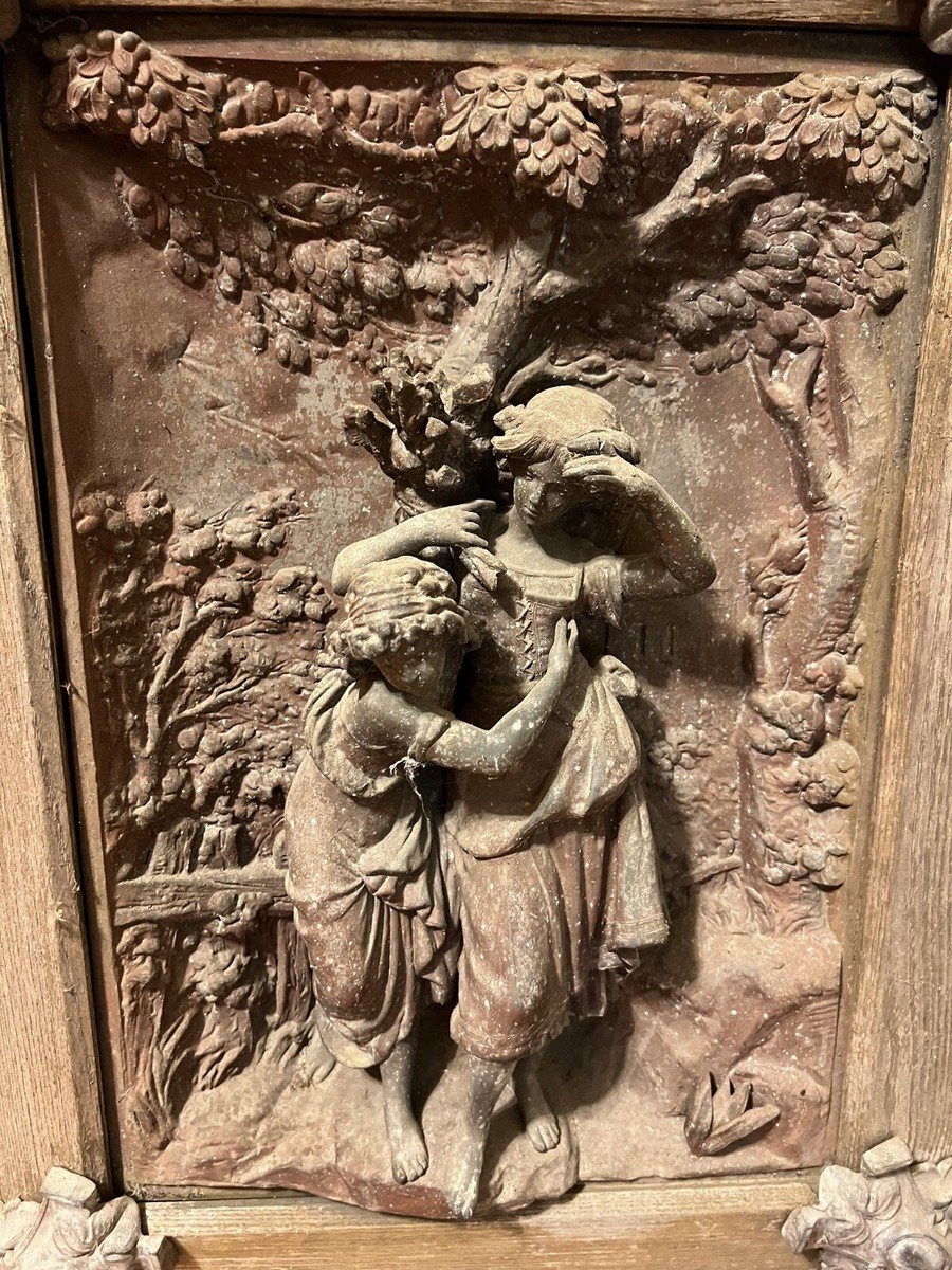 Early 19th Century French Bronze Relief Garden Sculpture Wall Art