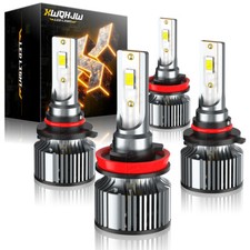 4x 9005 H11 COMBO LED Headlight High Low Beam Bulbs Kit 6000K Super White Bright