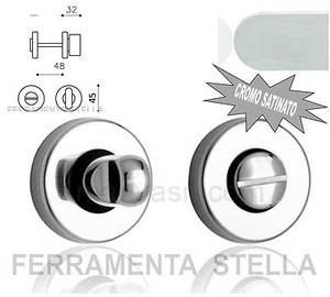NOTTOLINO SERRATURA PORTA PORTE BAGNO WC MANIGLIA CROMO SATINATO ... NOTTOLINO SERRATURA PORTA PORTE BAGNO WC MANIGLIA CROMO SATINATO ...