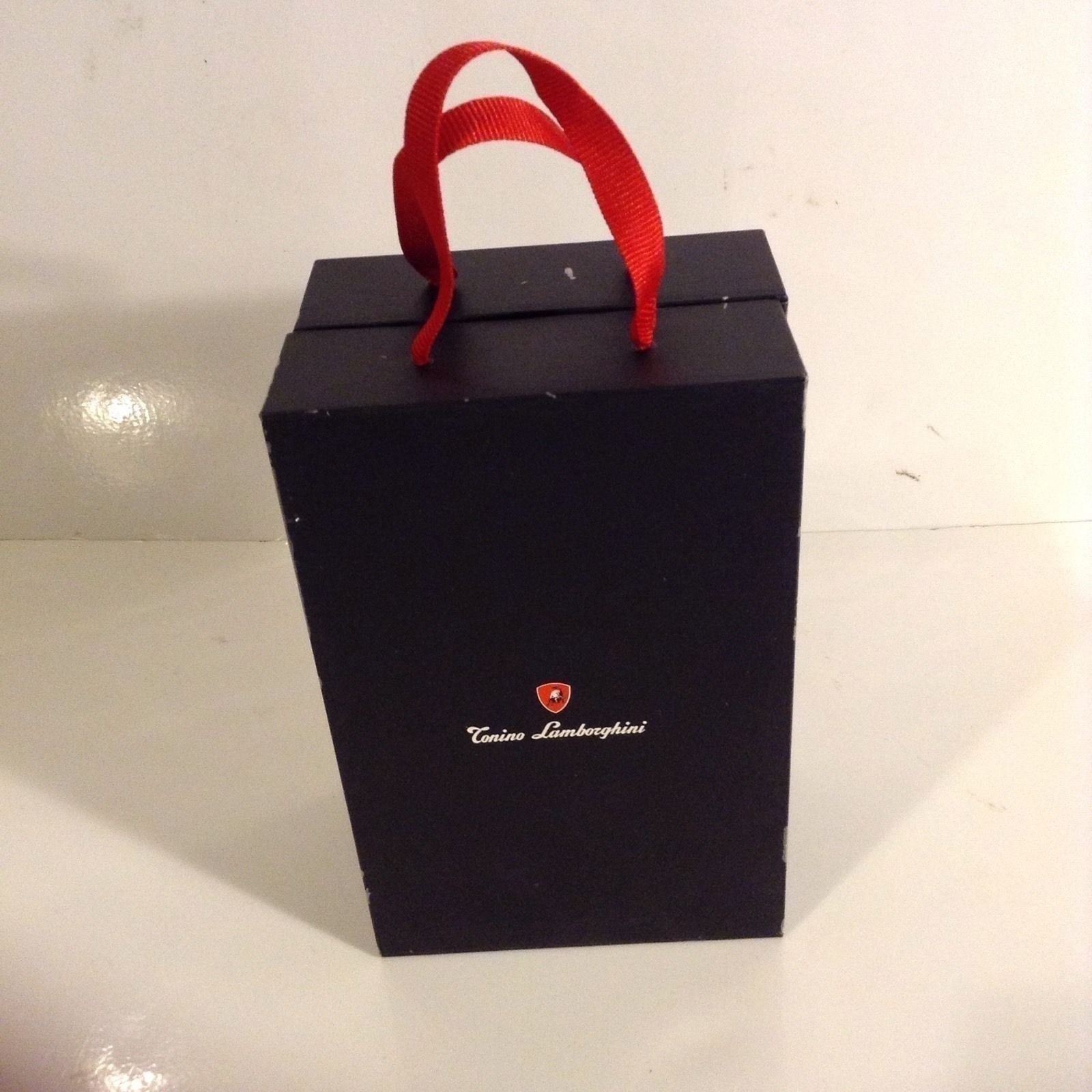 $498 TONINO LAMBORGHINI Italy Silver SL017 ALARM CLOCK & PHOTO FRAME New in Box