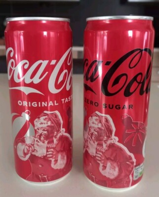 2 Coca cola Original & zero Christmas 2024 (Greece)