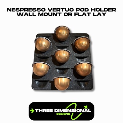 Nespresso Vertuo 15 Slot Kaffeepad Halter Wandhalterung Schublade flach verlegt schlank