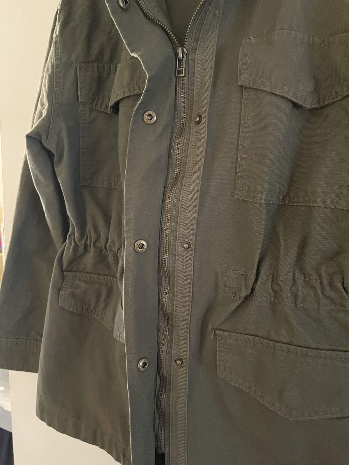 UNIVERSAL THREAD GREEN HOODED JACKET ZIP/SNAP CLO… - image 7