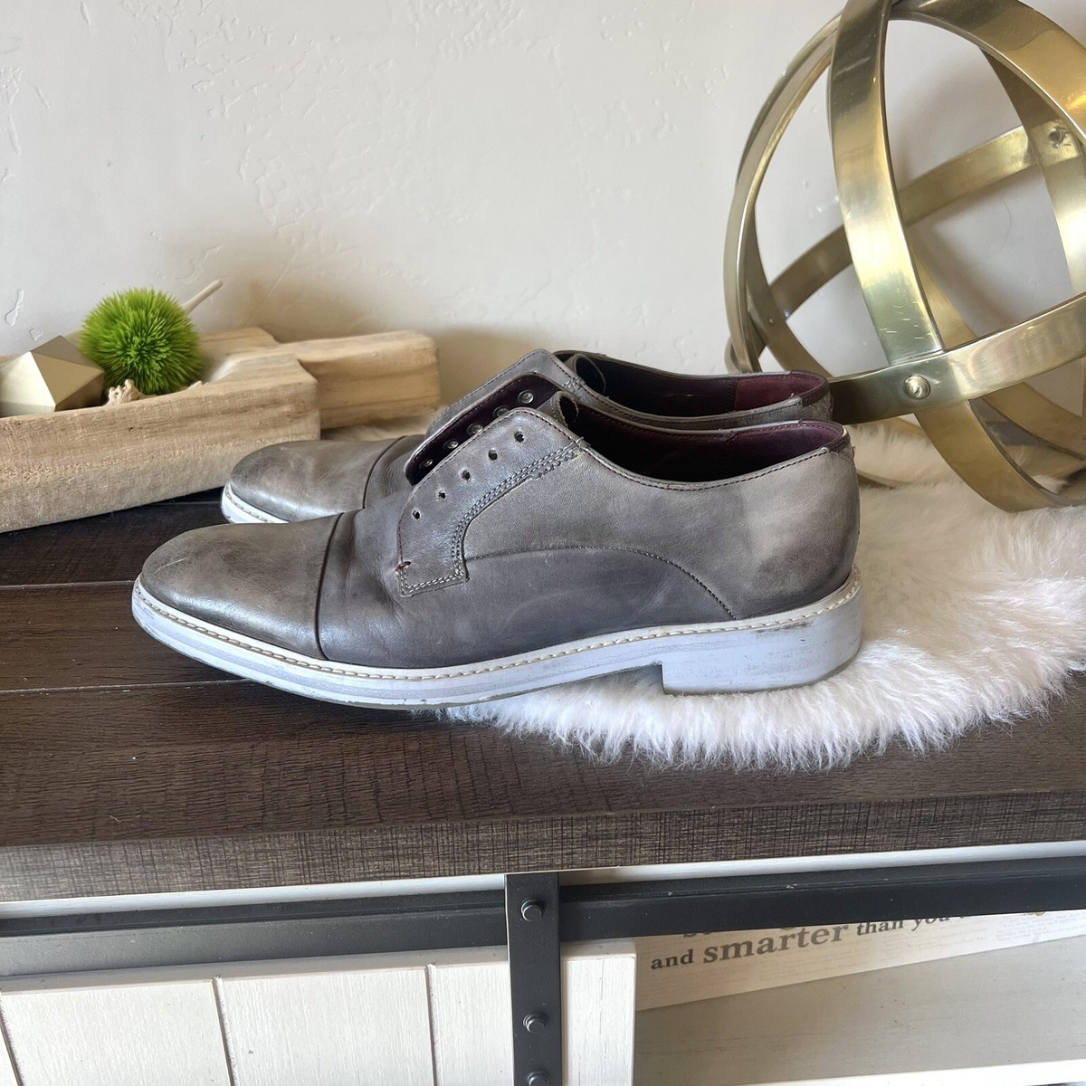 Ted Baker Aokii 2 Burnished Leather Semi-Casual Cap Toe  display picture 1