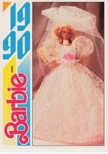 1991 Action/Panini Another First For Barbie 1990 #187 Wedding Fantasy Barbie