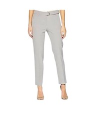 NWT Adrianna Papell D-Ring Belted Slim Fit Pants Size 8