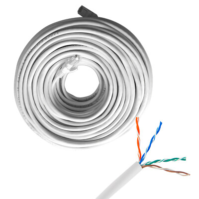 InstallerCCTV 100FT CAT5e Ethernet Patch Cable, 24 AWG RJ45 UTP 100% Copper Wire