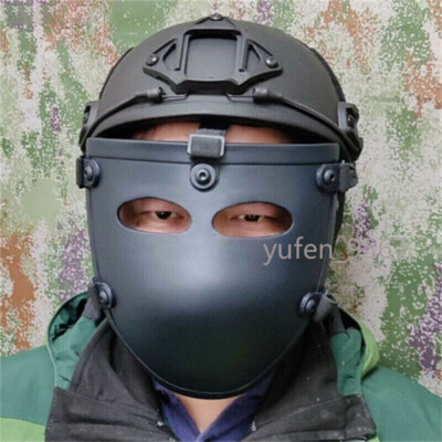 Bullet Proof Face Guard Shield Mask UHMW-PE Ballistic IIIA Bullet Proof Helmet
