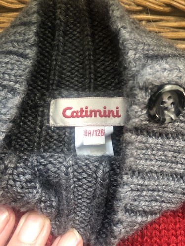 French Catimini Paris Boys Sweater Sz 8 Unknown Territory In French On Sleeve - 第 5/10 張圖片