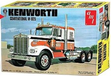 AMT Kenworth W925 Conventional Semi Tractor - Plastic Model Truck Kit - 1/25