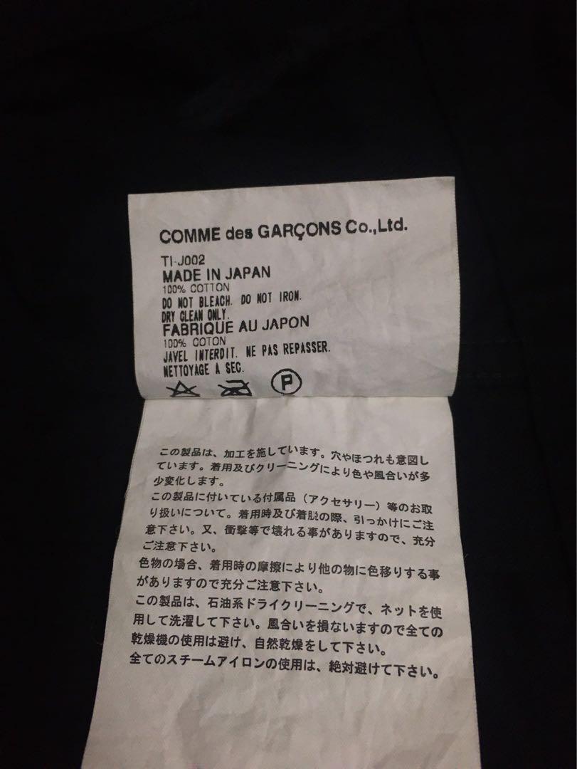 Tricot COMME des GARCONS Pearl Button M-65 Jacket Women Size