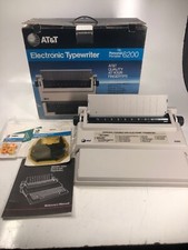 AT&T Personal Portable 6200 Electronic Typewriter, clean Won’t Return Needs Work thumbnail