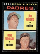 1971 TOPPS #262 JIM WILLIAMS / DAVE ROBINSON ROOKIE RC SAN DIEGO PADRES