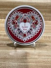 Enesco 1992 I Love You with Roses Mini Porcelain Plate w/ Easel — photo 3
