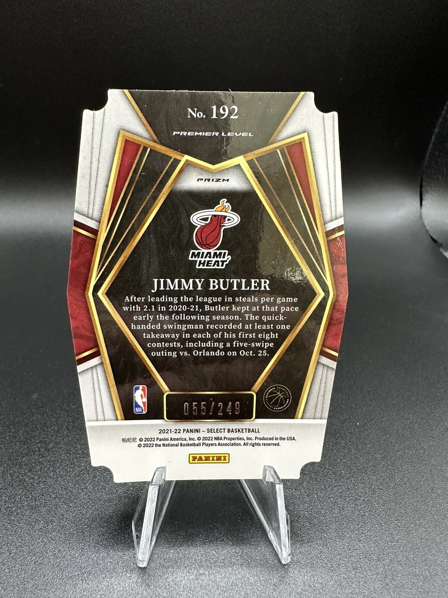 2021-22 Panini Select - Premier Level - Die-Cur- BLUE Jimmy Butler /249
