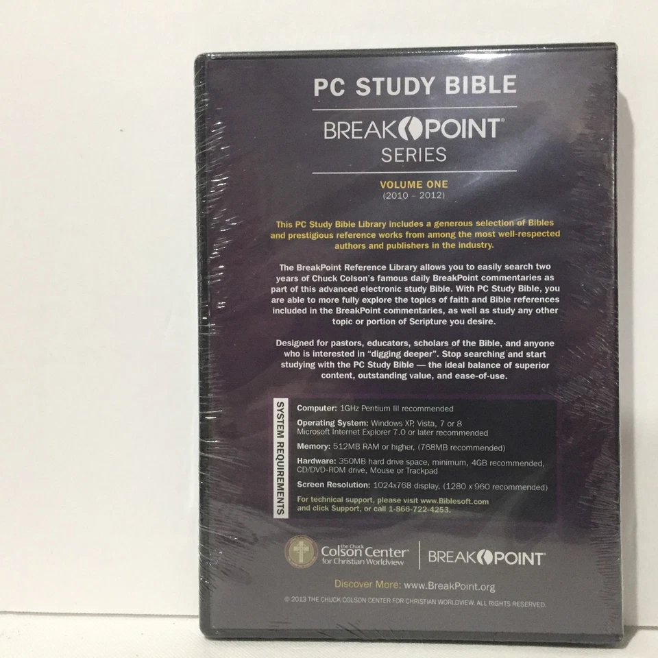 Biblesoft Study Software: BreakPoint Series Volume 1 PC Study Bible Colson - Image 4 of 4