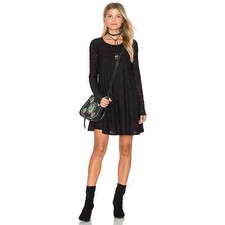 NWT Show Me Your MuMu Tyler Black Lace Tunic Small