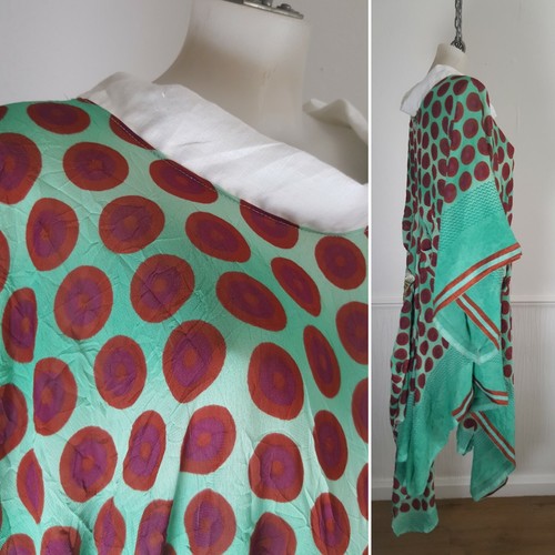 BRAND NEW ONE|OFF OVERSIZED LAGENLOOK SARI KIMONO KAFTAN DRESS BAGGY PLUS SIZE - Picture 6 of 9
