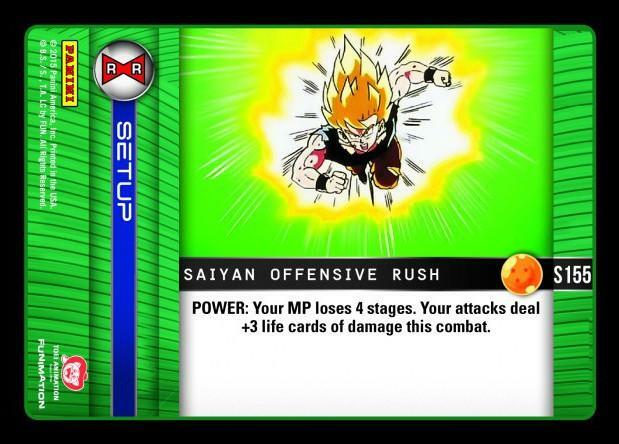 DBZ Dragon Ball Z TCG Card Panini Evolution S155 Saiyan Offensive