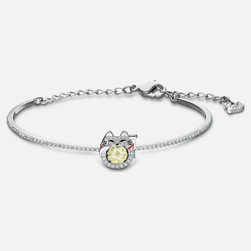 Swarovski black cat bracelet sale