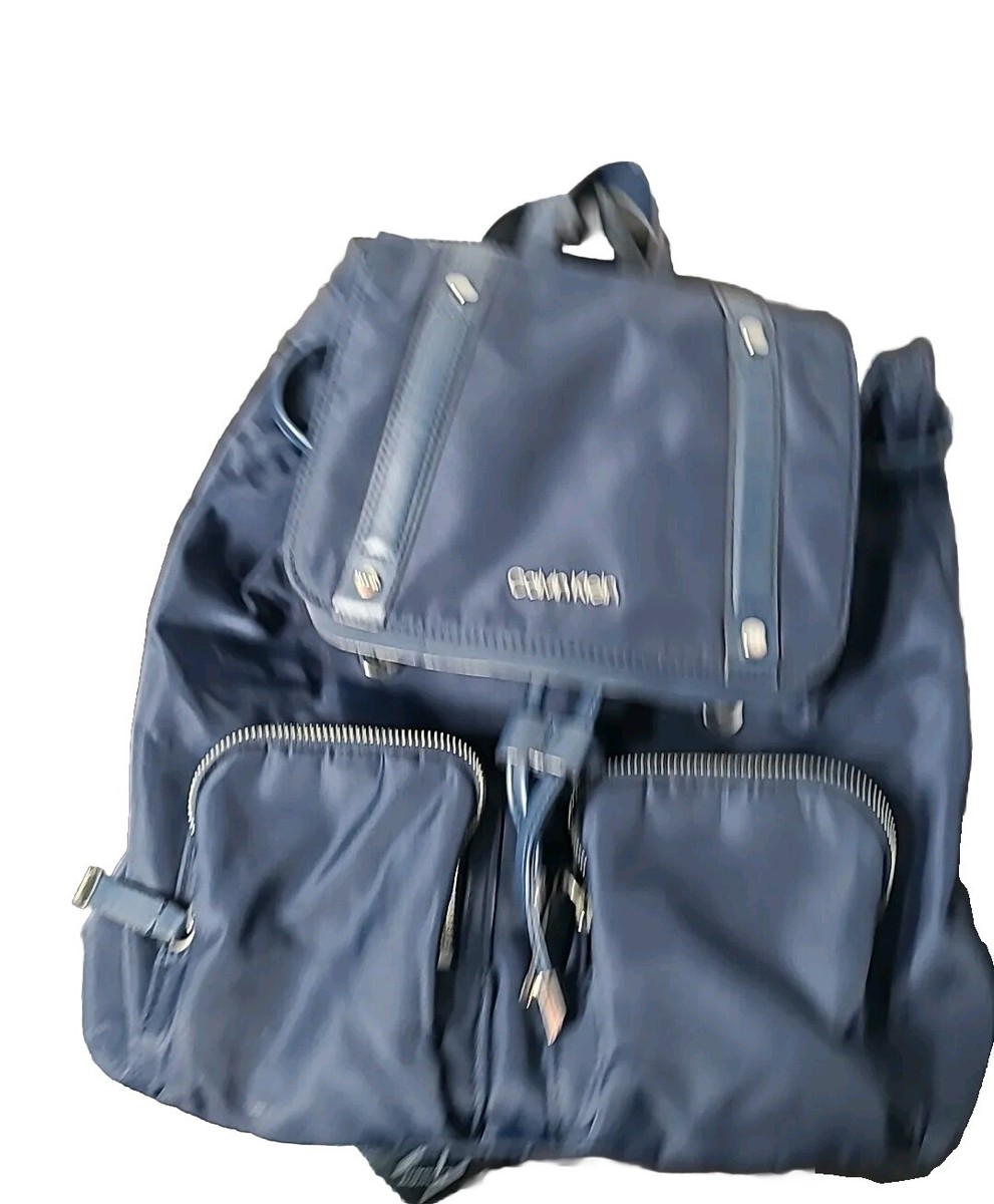 Calvin KleinTeodora Cargo Navy Blue Nylon Backpack Calvin Klein Teodora Cargo Backpack Navy Blue/Silver Hand  main image 3