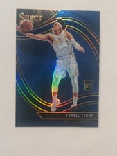 2020-21 Select Courtside Tyrell Terry Mavericks Holo Blue Prizm #270 Rookie RC