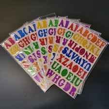 328 Pieces Large 1.5" Glitter Alphabet Letters Foam Stickers Self Adhesive
