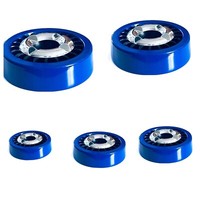 5X Windaschenbecher Aschenbecher Ascher GluttöTer Ashtray Stabil Rund Metal Blau