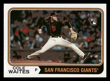 Cole Waites RC 2023 Topps Heritage #258 Rookie Giants Centered Mint.