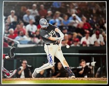 MLB Washington Nationals Lane Thomas SIGNED 16x20 Colored Poster