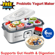Probiotic Yogurt Maker Adjustable Temperature Time Control Make Trillions