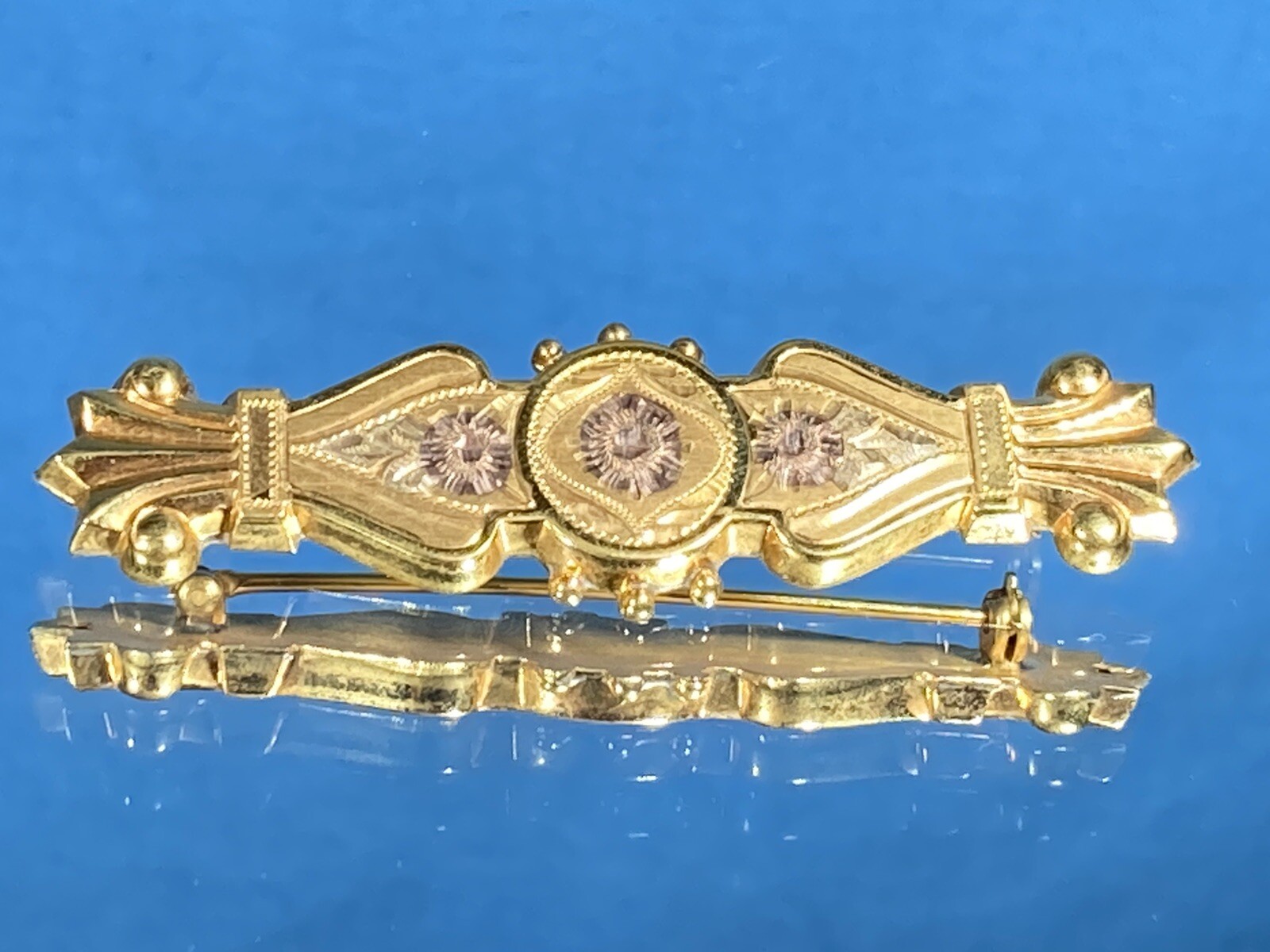 Antique FM Co. 10K Yellow & Rose Gold Clad Victorian … Gem