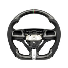 REVESOL Carbon Fiber Tricolor Steering Wheel for 16-24 Maserati Levante / Ghibli
