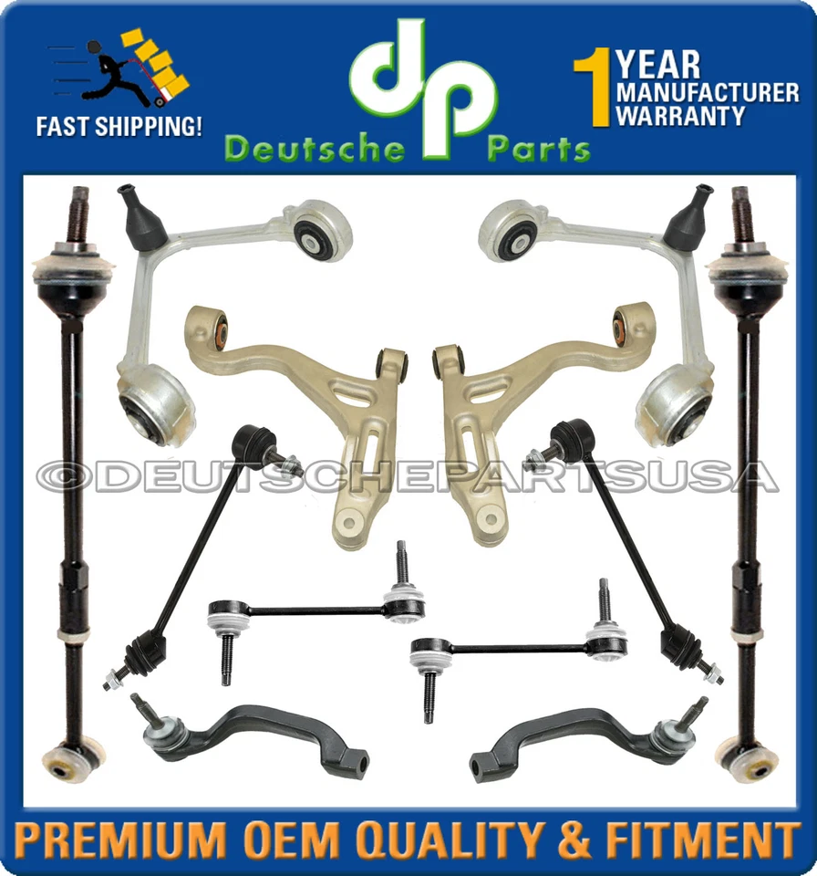 Kit de suspensión de varilla de amarre (14 mm) de brazo de control delantero trasero Lincoln LS 14 piezas Foto 2 de 2