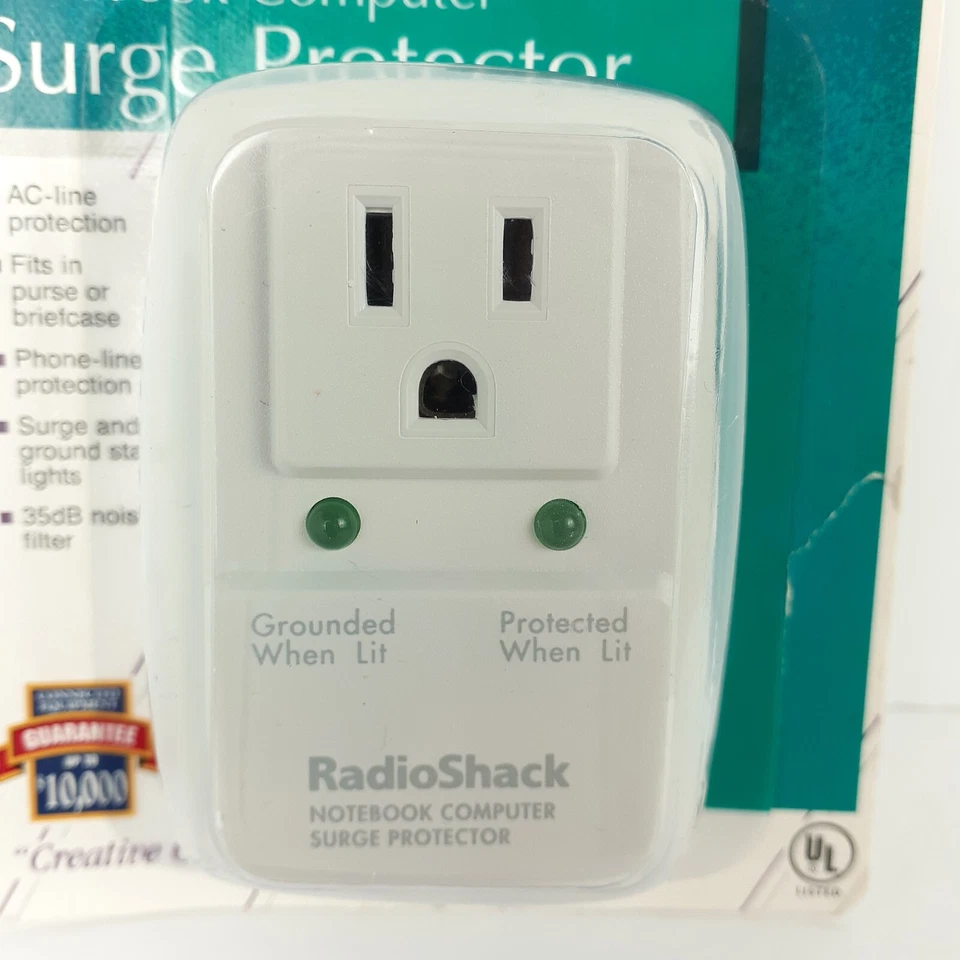 RadioShack 61-2225 Notebook Computer Surge Protector  AC Phone Line Protection - Image 2 of 4