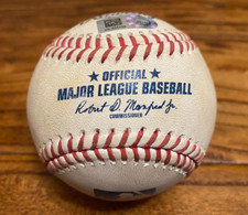 Chas McCormick Astros Game Used DOUBLE Baseball 8/10/2021 Rockies Gray K Hit #47