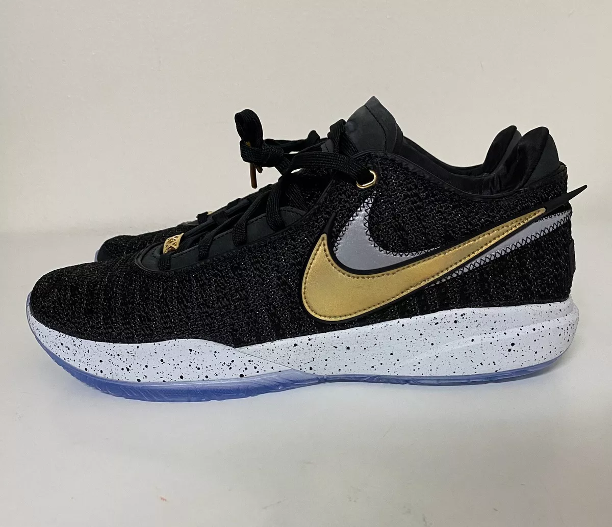 Nike LeBron XX 20 Mens Sz 13 Black Metallic Gold White LeBron James DJ5423 003