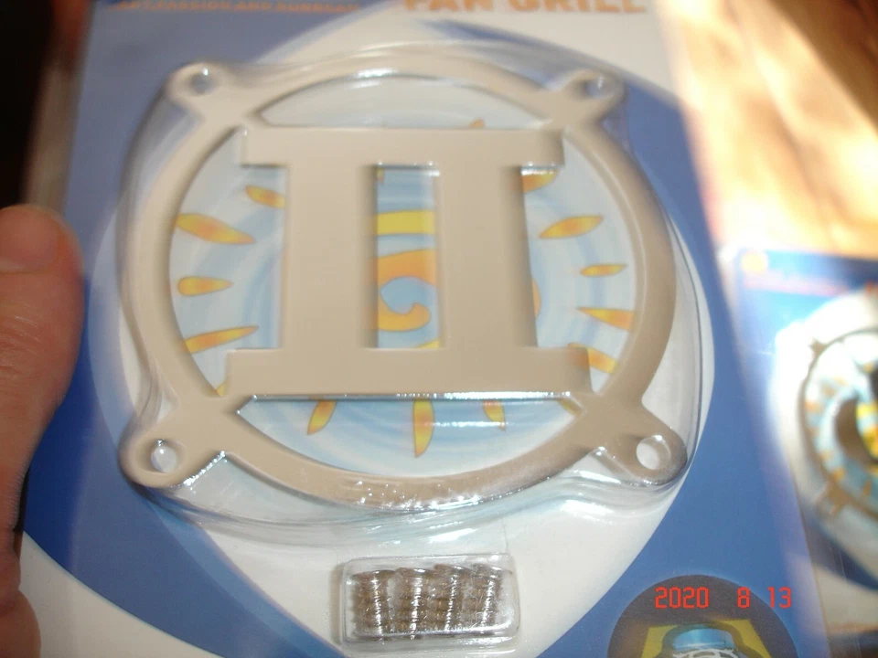 SUNBEAMTECH 80mm Stahl Lüfter Grill Horoskop Thema PC Gehäuse Modding - Bild 3 von 4