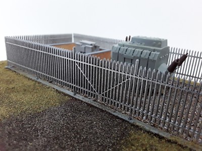 Laser Cut OO/HO Messgerät Sicherheitszaun Pack mit 4 Abschnitten je 200 mm neue Version