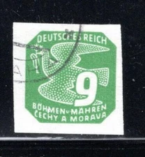 GERMANY BOHEMIA & MORAVIA STAMP WWII CECHY & MORAVIA STAMP USED LOT 854AW