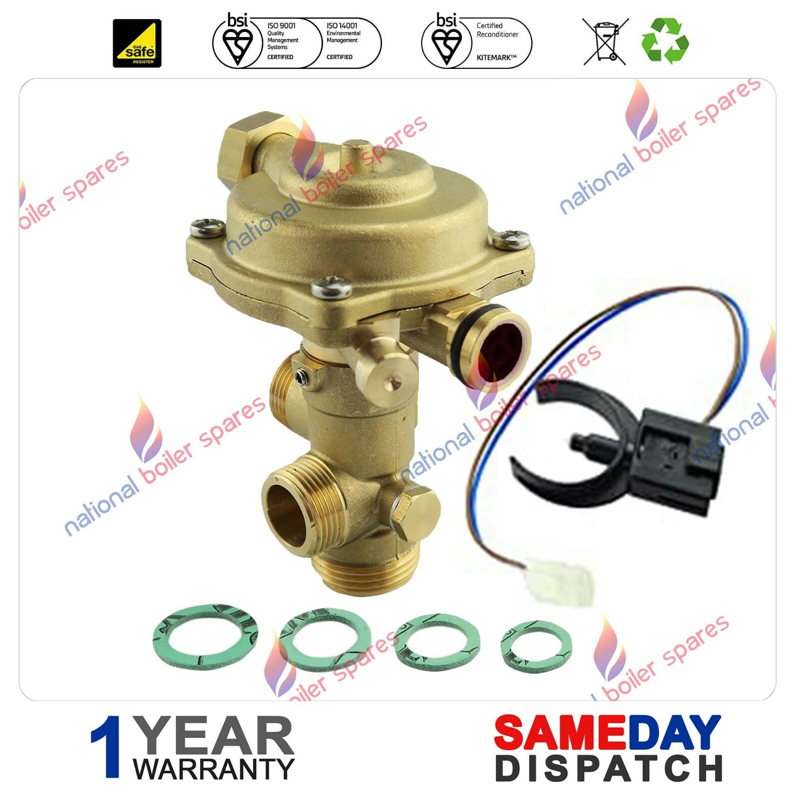 ALPHA HE CB25 u0026amp; HE CB33 BOILER DIVERTER VALVE 3.012752 BRAND NEW | eBay