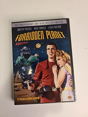 Forbidden Planet (DVD, 2006, Two-Disc 50th Anniversary Edition) Ripped Plastic