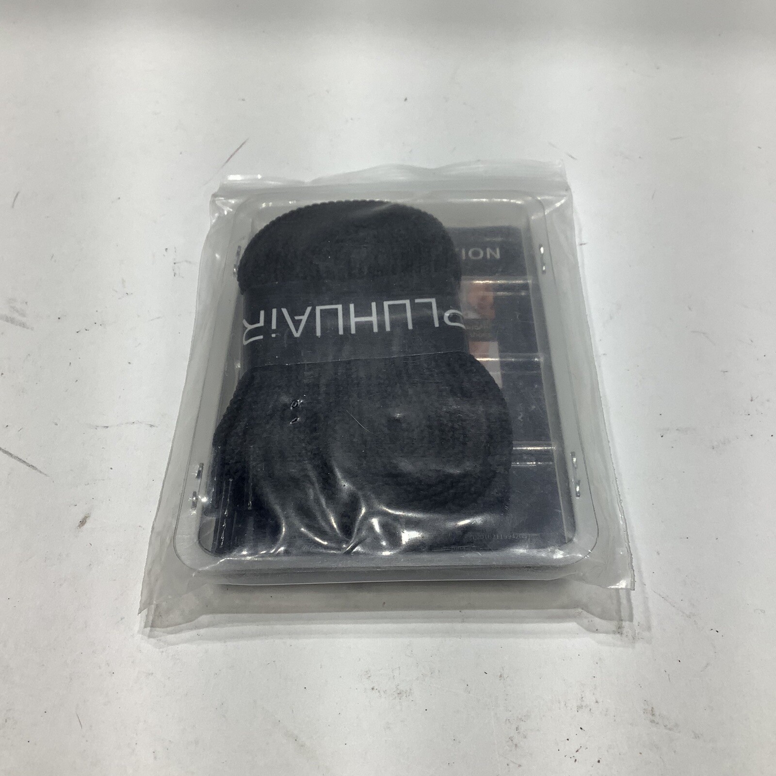 JUPLUHUAIR MAGNETIC SHOE LACE CLIPS - BLACK WITH LACES, New