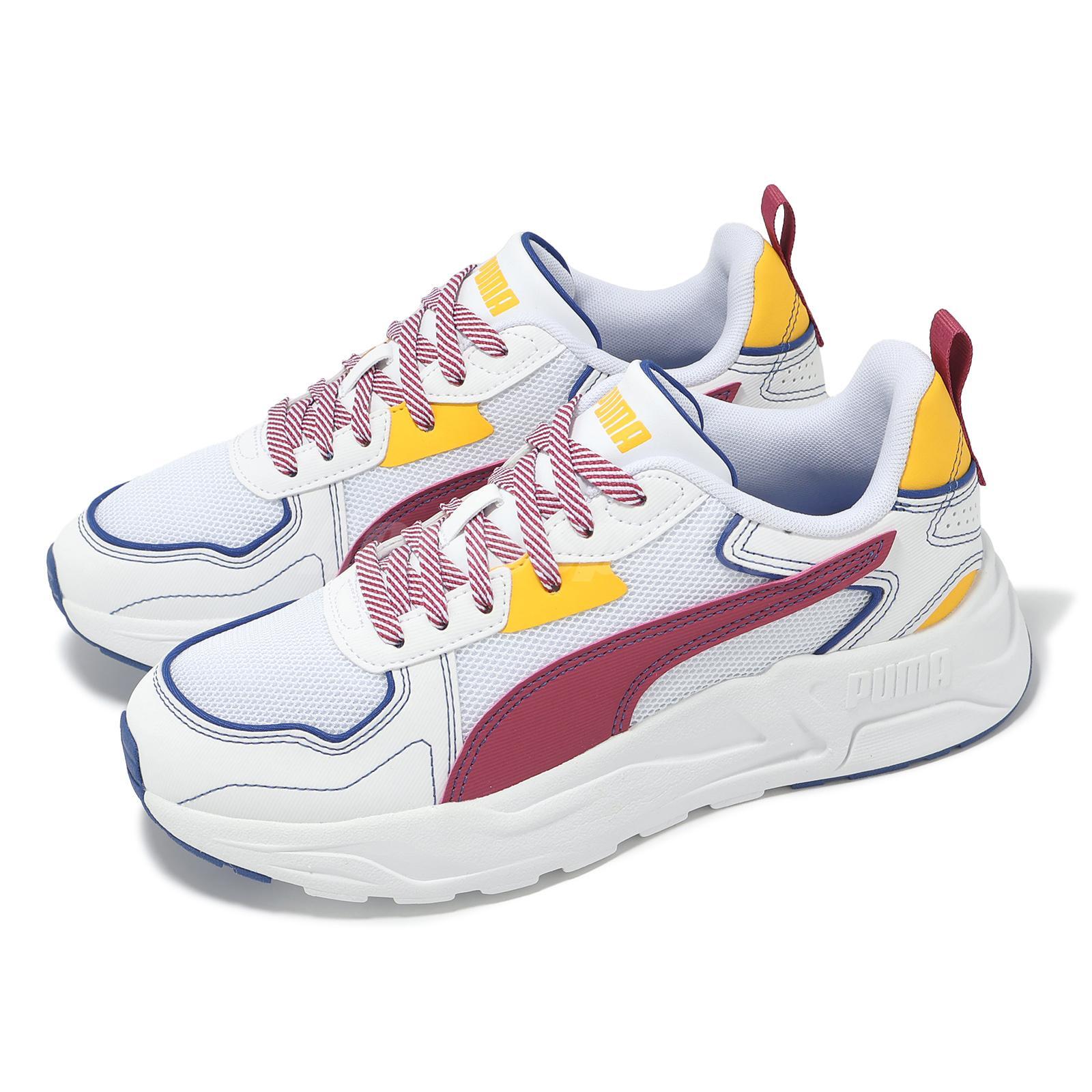 Puma Trinity Lite Starblitz JR White Sunny Yellow Kids Youth Running 400662-01